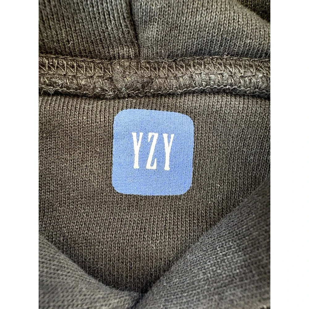 Gap YZY Yeezy Double Layer Pullover Hoodie Mens S Black Heavyweight Kanye West
